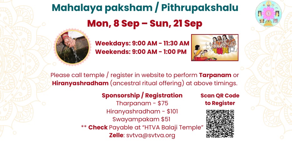 Mahalaya paksham / Pithrupakshalu